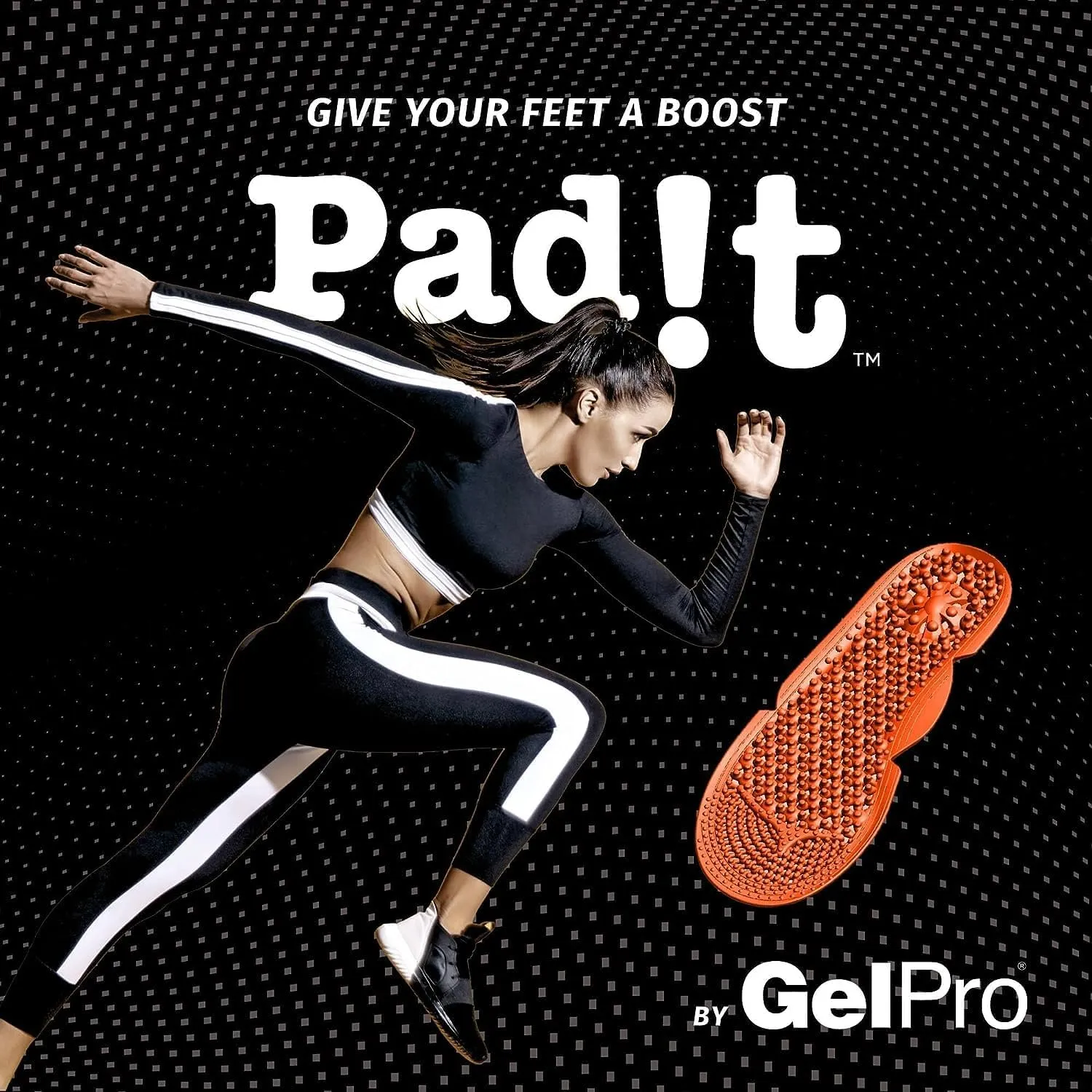 Performance Insoles, EVA Foam Replacement for Sneakers, Boots, Flats, Cleats, and More, Shock Absorption and Balance Improvement, Washable - One Pair, Trim to Fit, X-Large