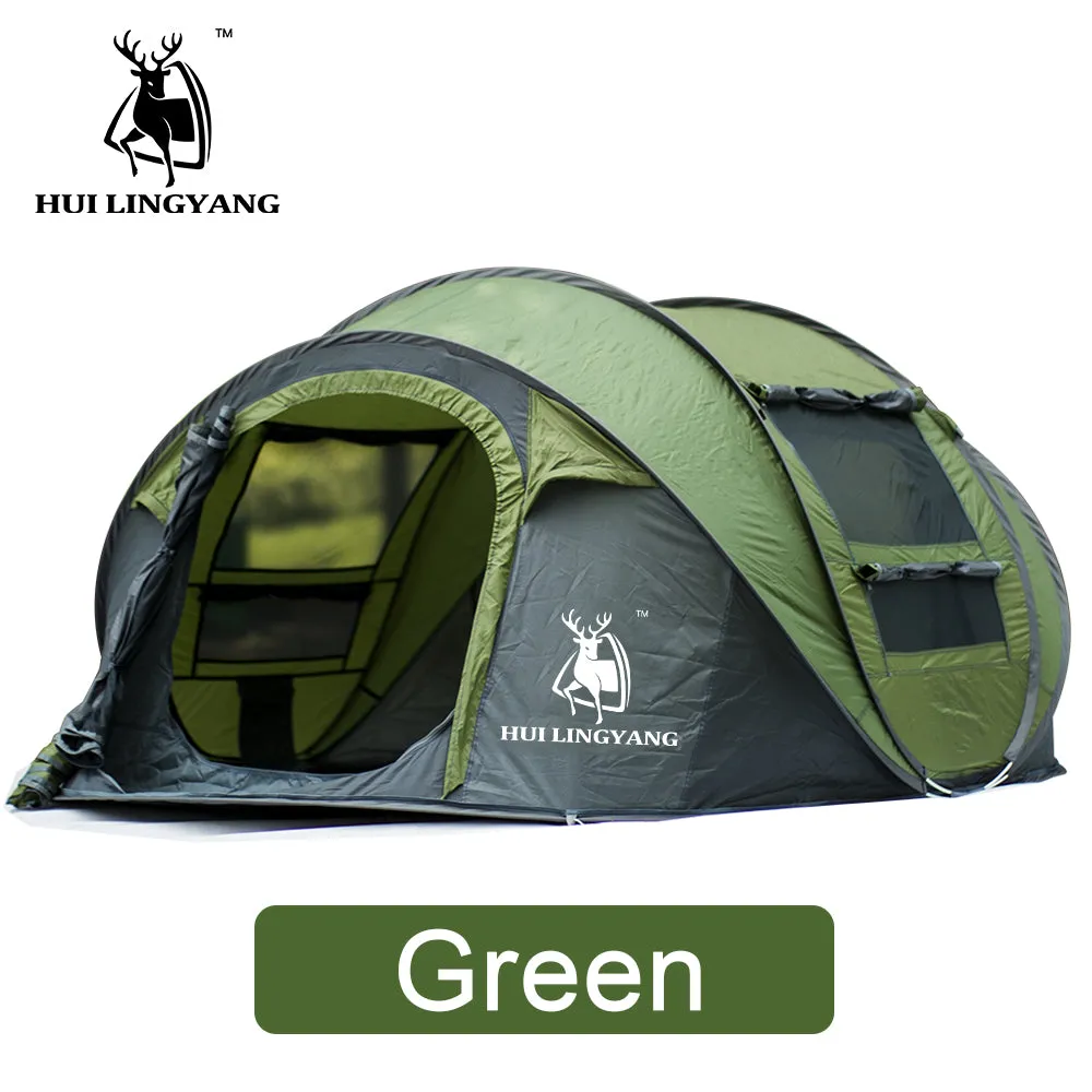 Persons Tent Spaces Worldwide availability Quick Picnic Large Family Automatic Open Trusted vendor Tent Tent Outdoor HUILINGYANG Camping Camping 3-4 Windproof