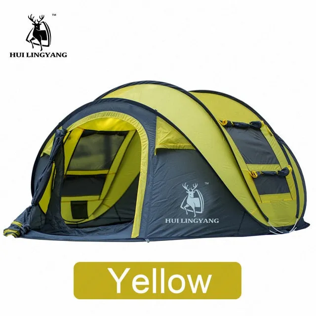 Persons Tent Spaces Worldwide availability Quick Picnic Large Family Automatic Open Trusted vendor Tent Tent Outdoor HUILINGYANG Camping Camping 3-4 Windproof