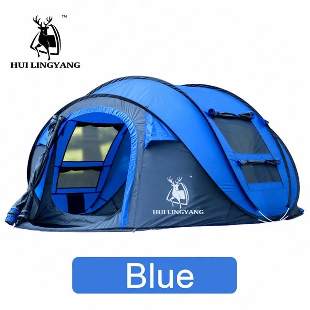 Persons Tent Spaces Worldwide availability Quick Picnic Large Family Automatic Open Trusted vendor Tent Tent Outdoor HUILINGYANG Camping Camping 3-4 Windproof