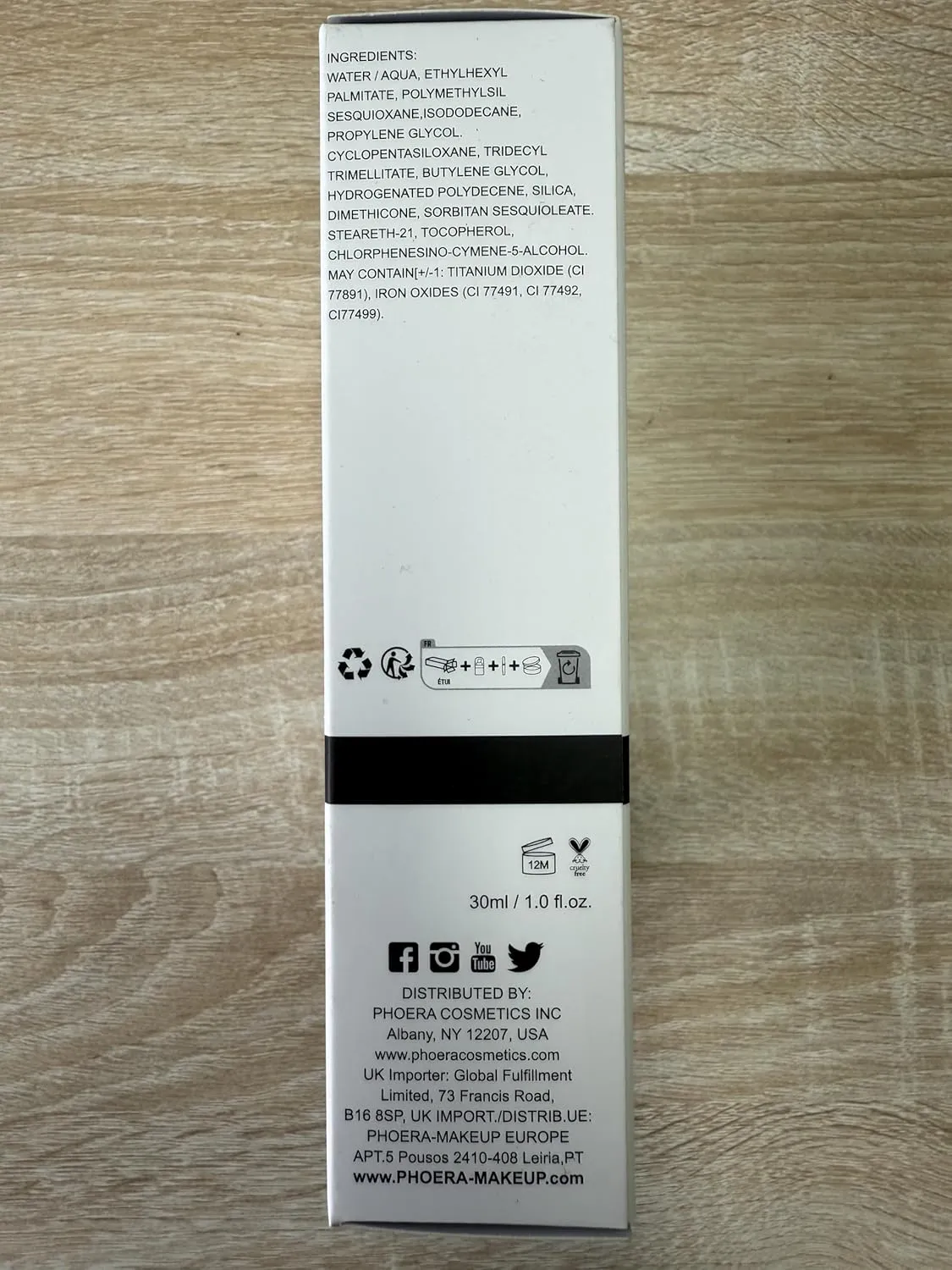 Phoera Foundation,Full Coverage Foundation, Hilareco Concealer Foundation Flawless 30ml Natural Matte Oil Control Concealer Facial Blemish for Women Girls (2 PCS 109-Mocha)
