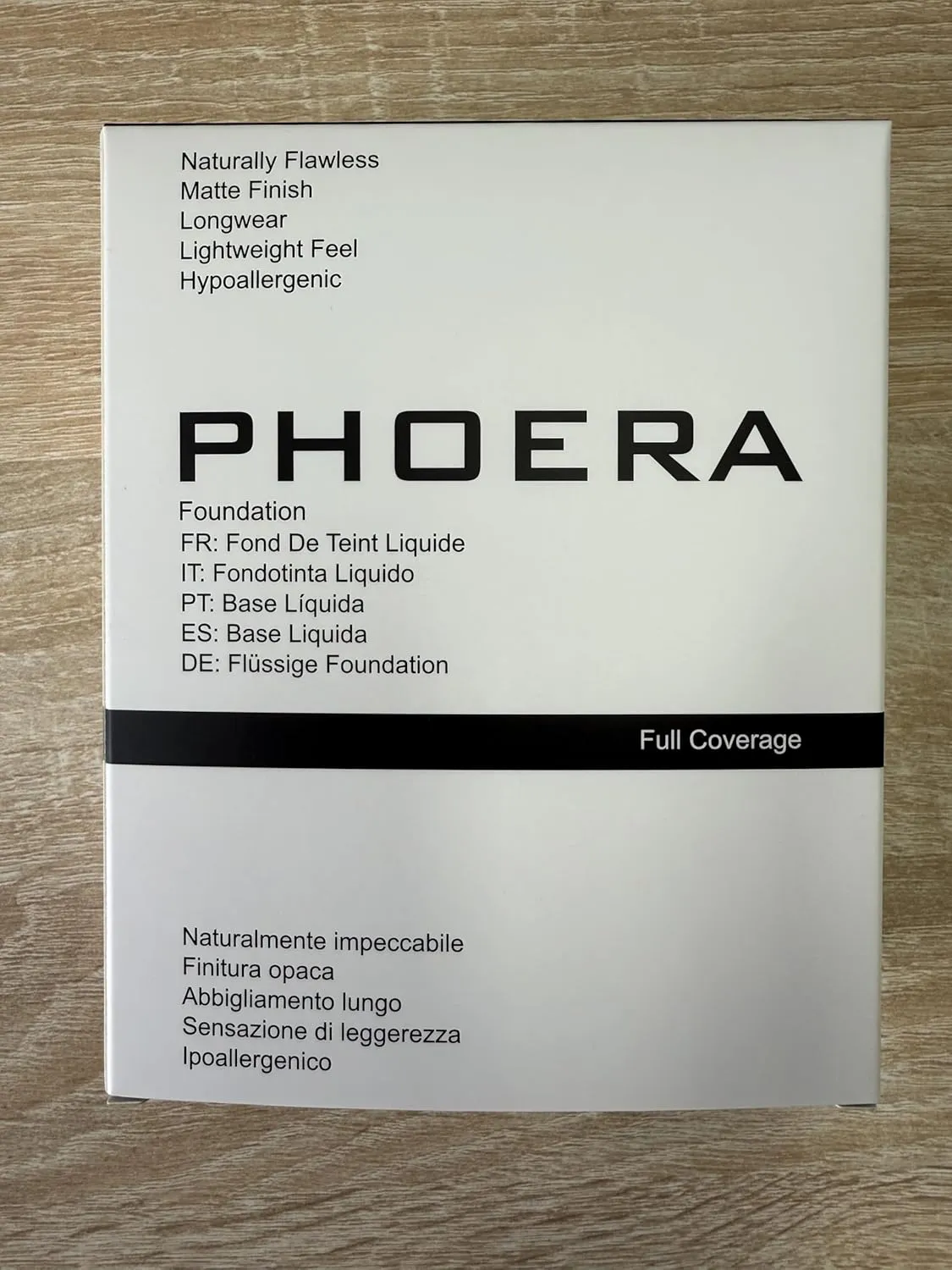 Phoera Foundation,Full Coverage Foundation, Hilareco Concealer Foundation Flawless 30ml Natural Matte Oil Control Concealer Facial Blemish for Women Girls (2 PCS 109-Mocha)