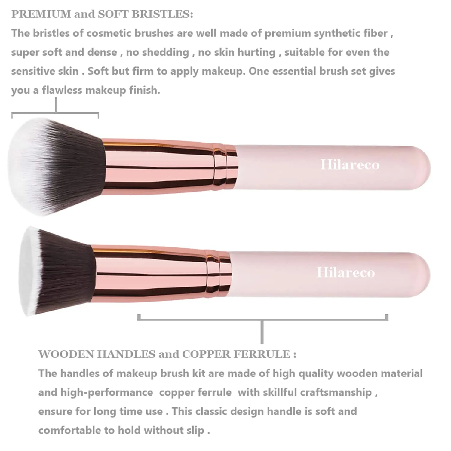 Phoera Foundation,Full Coverage Foundation, Hilareco Concealer Foundation Flawless 30ml Natural Matte Oil Control Concealer Facial Blemish for Women Girls (2 PCS 109-Mocha)