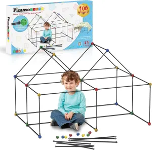 PicassoTiles Indoor Outdoor Tunnel Tent