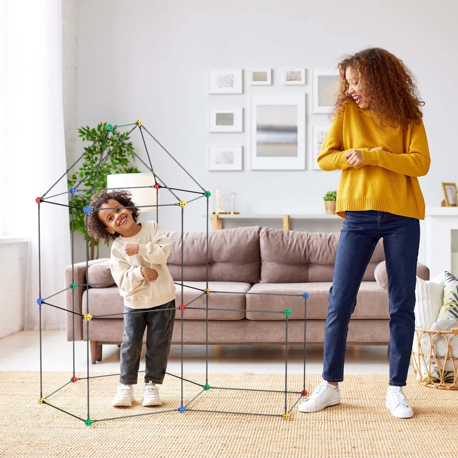 PicassoTiles Indoor Outdoor Tunnel Tent