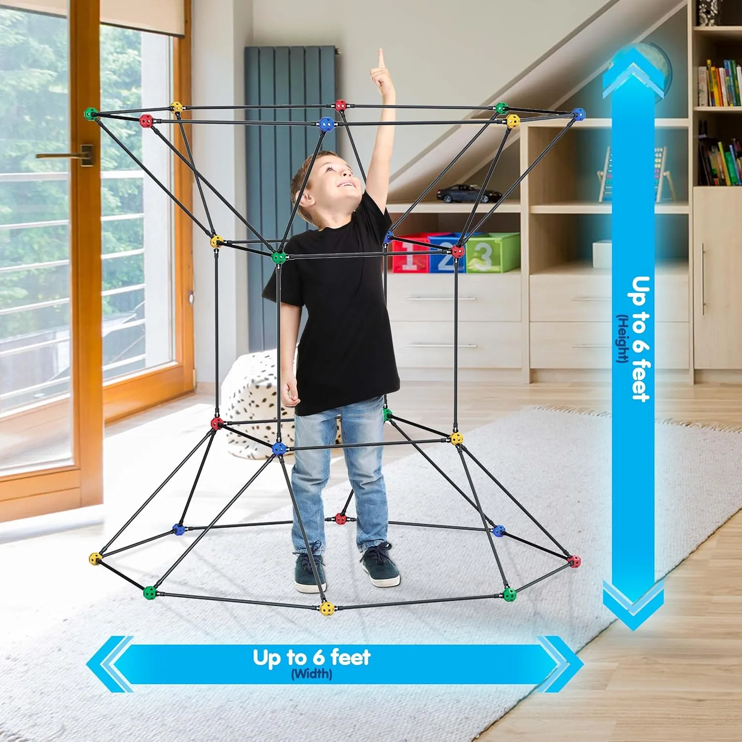 PicassoTiles Indoor Outdoor Tunnel Tent