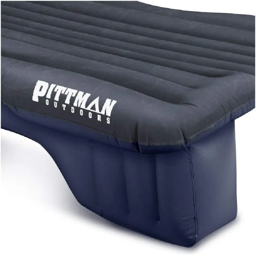 Pittman Outdoors AirBedz Inflatable PVC Rear Seat Air Mattress, Black - Mid-Size Fits Jeeps, Car, SUV’s & Mid-Size Trucks, Comes with Portable DC Air Pump