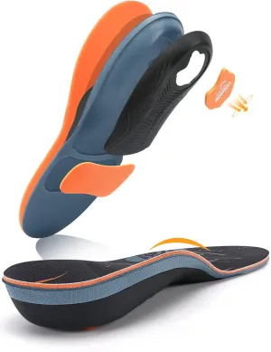 Plantar Fasciitis Insoles Arch Support Inserts for Men & Women - 220  lbs Heavy Duty Cushion Orthotic Inserts - Foot Pain Relief for Flat Feet - Arch Pain - Heel Pain - for Standing All Day