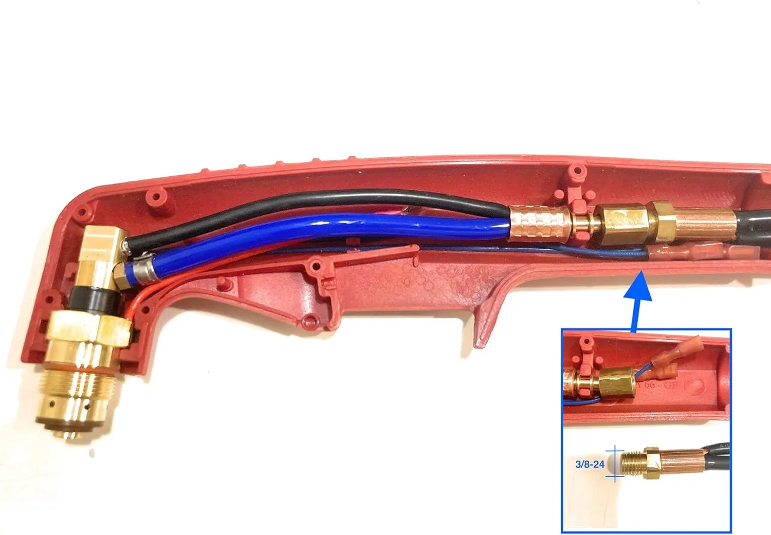 |Plasma PT-60/40/25 S45 Red handle & torch head replacement kit (Gas&Power together-PT-60/40/25&S45-Red)