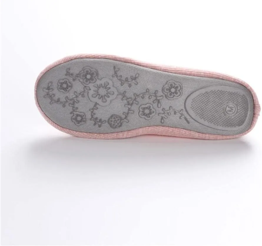 Plush Fleece Slippers,Anti-Skid Rubber Sole,Cotton Soft-Soled Cotton Slippers, Postpartum Confinement Shoes for Pregnant Women-Pink_38-39