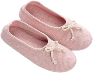 Plush Fleece Slippers,Anti-Skid Rubber Sole,Cotton Soft-Soled Cotton Slippers, Postpartum Confinement Shoes for Pregnant Women-Pink_38-39