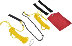 Pocket Chainsaw 24 Inches 34 Sections 11 Knives Portable Folding Chainsaw for Wood Cutting Camping Garden Work