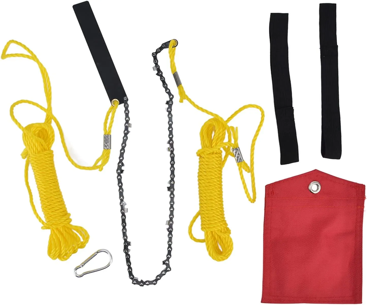 Pocket Chainsaw, 24 Inches 34 Sections 11 Knives Portable Folding Chainsaw for Wood Cutting Camping Hunting Garden Work