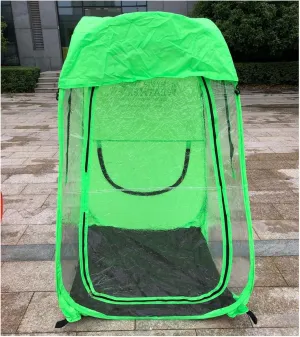 Pod All Weather Sports Tent, Outdoor Instant Pop Up Shelter for 1-2 People, Bubble Tent, Protection from Cold, Wind and Rain for Sports, with Compact Bag (Color : Green)
