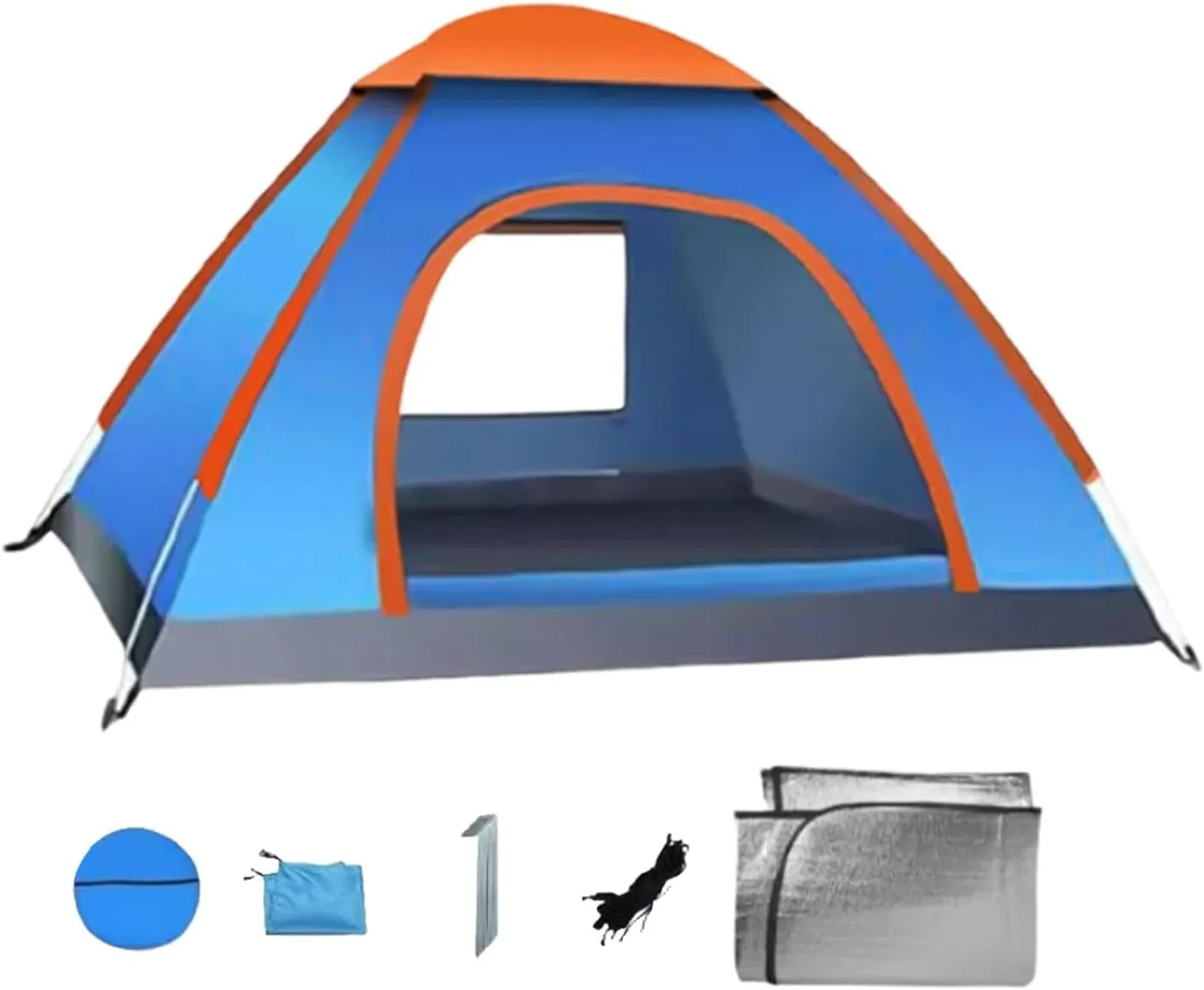 Pop Up Camping Tent, Instant Popular Tent,Waterproof Easy Setup Foldable Family Tent - Portable Camping Equipment Outdoor Sports Supplies for Backpacking