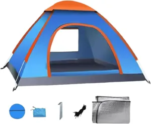 Pop Up Camping Tent, Instant Popular Tent,Waterproof Easy Setup Foldable Family Tent - Portable Camping Equipment Outdoor Sports Supplies for Backpacking