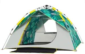 Pop Up Tent,Automatic Quick Setup Family Tent,Outdoor Camping Tent, Foldable Tents,Two Layer Tents Sunshade Outdoor