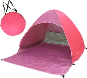 Portable Camping Tent Outdoor Automatic Quick Open Tent 2-3 Persons Beach Tent for Sun Shelter Travel Outdoor Hiking