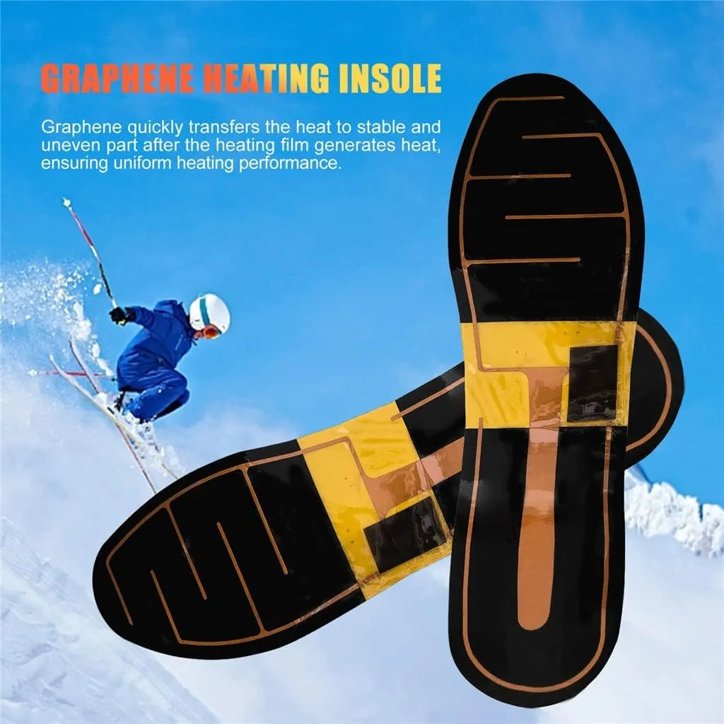 Portable Electric Heating Insoles Foot Warmer Washable Heated Winter Warm Shoe-pad Cuttable Thermal Insole