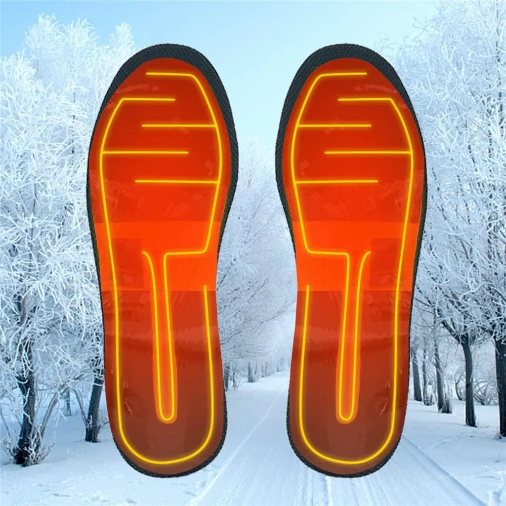 Portable Electric Heating Insoles Foot Warmer Washable Heated Winter Warm Shoe-pad Cuttable Thermal Insole