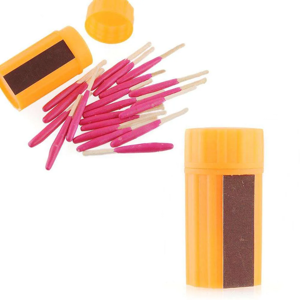 Portable Extra-large Head Matches Emergency Survival Windproof Waterproof Tool Kit