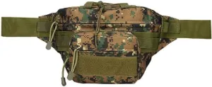 Portable Outdoor Fishing Accessories Kit Riding Waist Bag Mountaineering Adjustable Strap Fanny Pack Running Sports Fit Belt Bag (Jungle Digital)