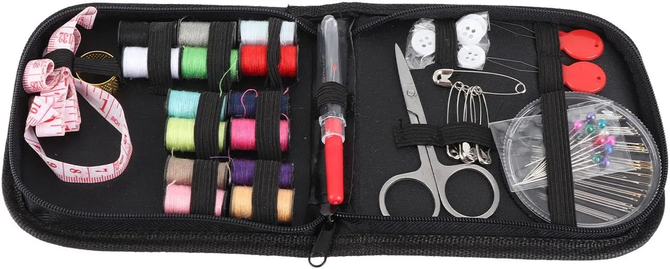 Portable Sewing Kit Complete Set for Sewing Supplies Storage Bag Camping Travelling