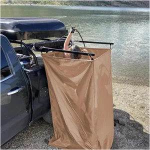 Portable Shower Camping Shower Tent Car Camping Shower Tent Shower Tent Awning with Roof,A