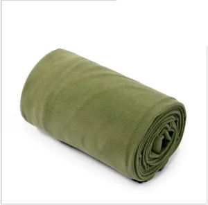 Portable Ultra-Light Polar Fleece Sleeping Bag Outdoor Camping Tent Bed Travel Warm Sleeping Bag Liner Camping Sport Accessories for Outdoor Rest (Color : Green)