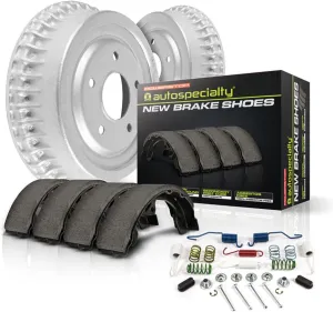 Power Stop Brake Drums and Brake Shoes Kit For 2003-2008 Toyota Corolla - Autospecialty Rear Replacement OE [Vehicle Specific For Models Assembled in USA ONLY], KOE15385DK