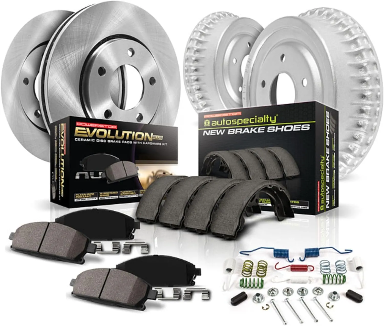 Power Stop KOE15467DK Autospecialty Front and Rear Brake Kit-OE Brake Rotors & Ceramic Brake Pads For Subaru Forester 2003-2008 [Vehicle Specific]