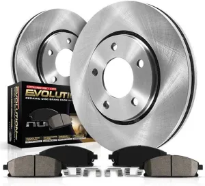 Power Stop KOE7505 Rear Autospecialty Brake Kit OE Replacement Brake Rotors and Ceramic Brake Pads For Sonata Optima [Application Specific]