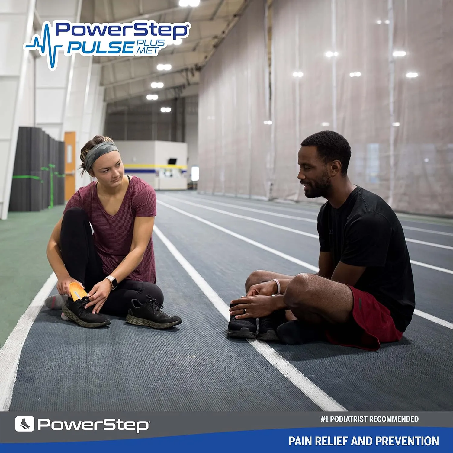 PowerStep Pulse Plus Ball of Foot Pain Relief Shoe Insoles - Running Shoe Orthotics for Metatarsal Foot Pain, and Morton's Neuroma Relief - Made in The USA (M 6-6.5, F 8-8.5)