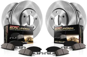 POWERSTOP Front and Rear Stock Replacement Brake Pads and Rotors Brake Kit Autospecialty For Volkswagen Taos 2022-2024 [Vehicle Specific]