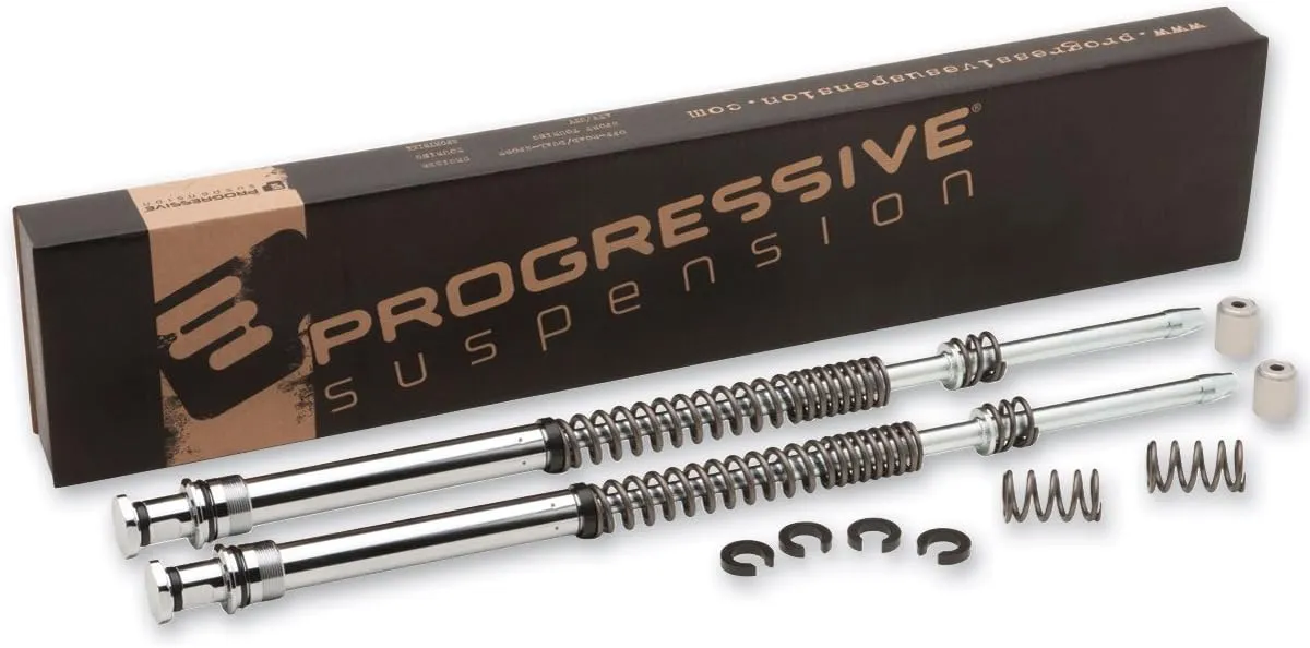 Progressive Suspension 31-2501 Monotube Fork Cartridge Lowering Kit , black