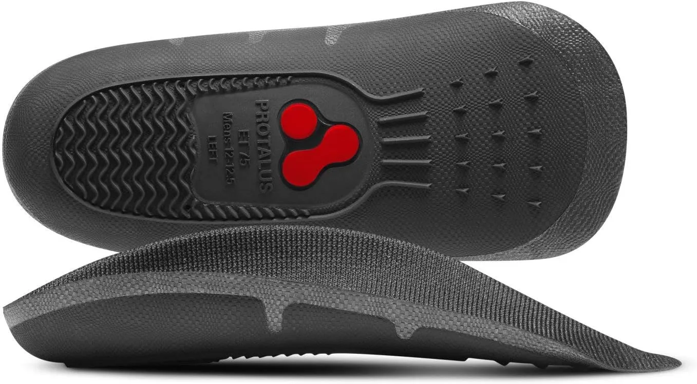 Protalus ET-75 Extra-Thin Series – Patented Stress Relief Add-On Shoe Inserts, Increase Comfort, Anti Fatigue Shoe Insoles, Improves Alignment - for Men Size 5-5.5