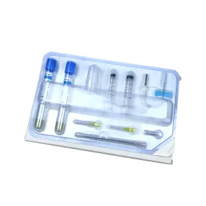 PRP Kits 2pcs 15ml Separation Gel and Anticoagulant Complete kit Laboratory Tubes PRP kit, White