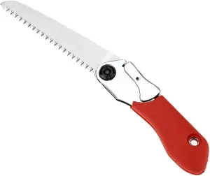 Pruning Saw Portable Folding Hand Saw with Anti-slip Handle for Camping Pruning Sawing Trimming Gardening Clearing Forest Trails 9 Teeth