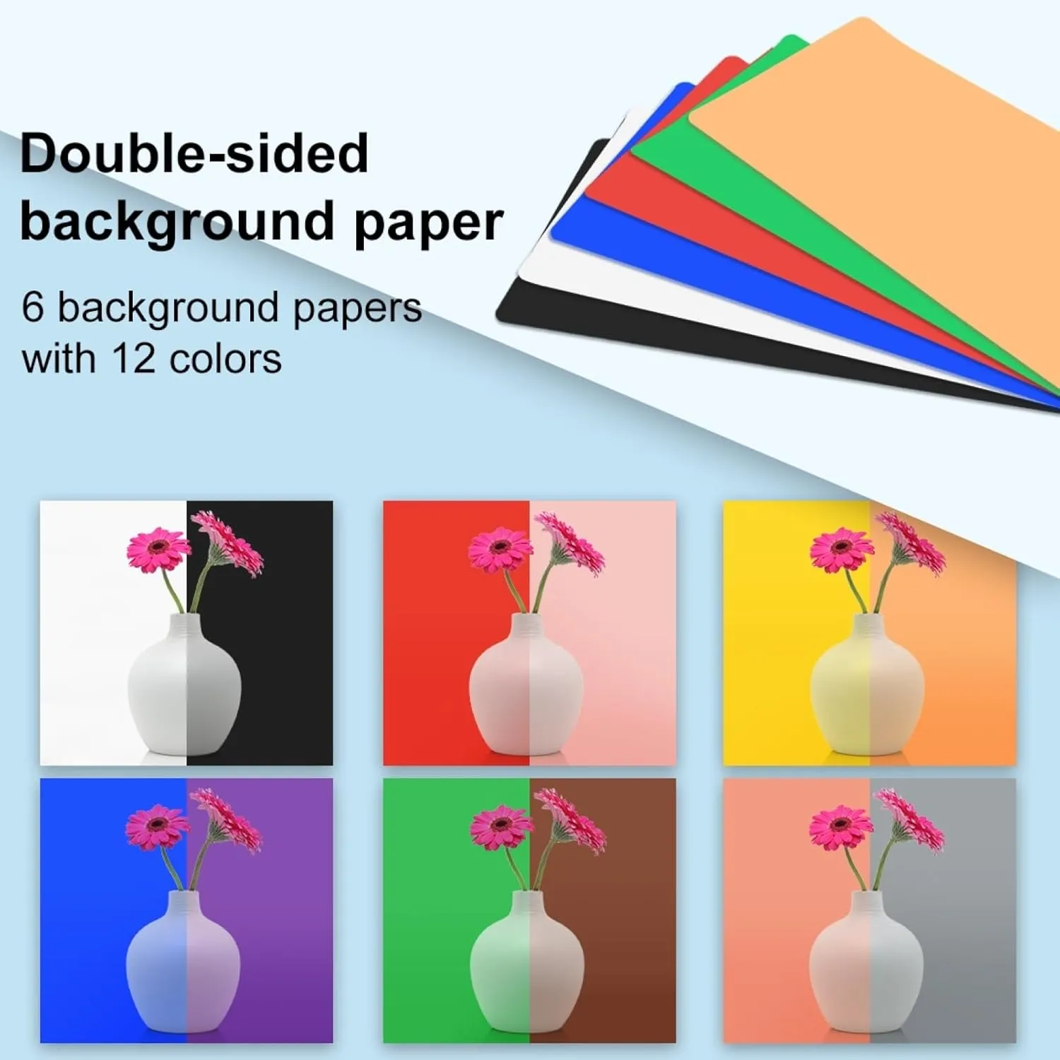 PULUZ Portable Photo Studio Light Box, 50cm x 50cm Photography Light Tent, Professional Dimmable Photography Studio Tent with 12 Color Backdrops, CRI≥90, Photo Box for Product Photography