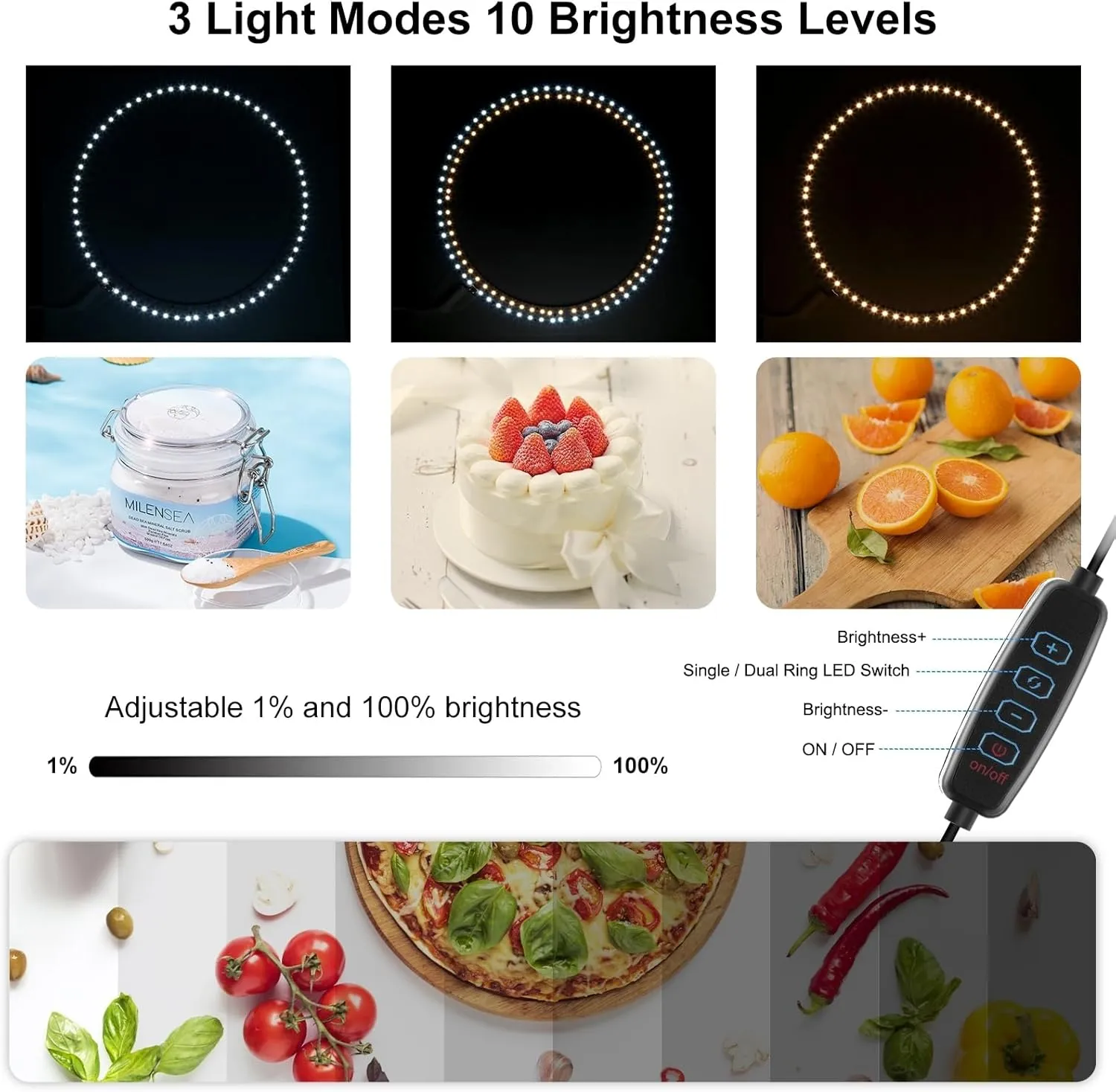 PULUZ Portable Photo Studio Light Box, 50cm x 50cm Photography Light Tent, Professional Dimmable Photography Studio Tent with 12 Color Backdrops, CRI≥90, Photo Box for Product Photography
