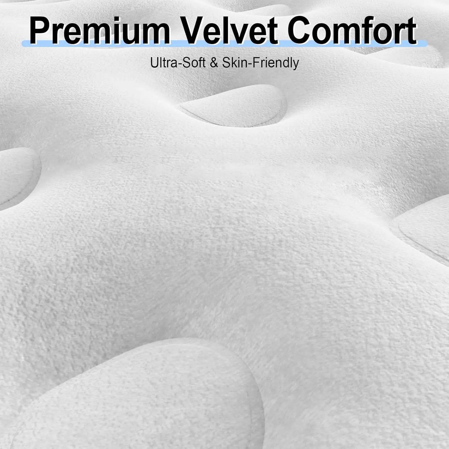 Queen Air Mattress with Built-in Pump - 18" Raised Velvet Plush Inflatable Bed, Waterproof Portable Blow Up Mattress for Camping, Home Guests, Travel & Emergency Use - Purple