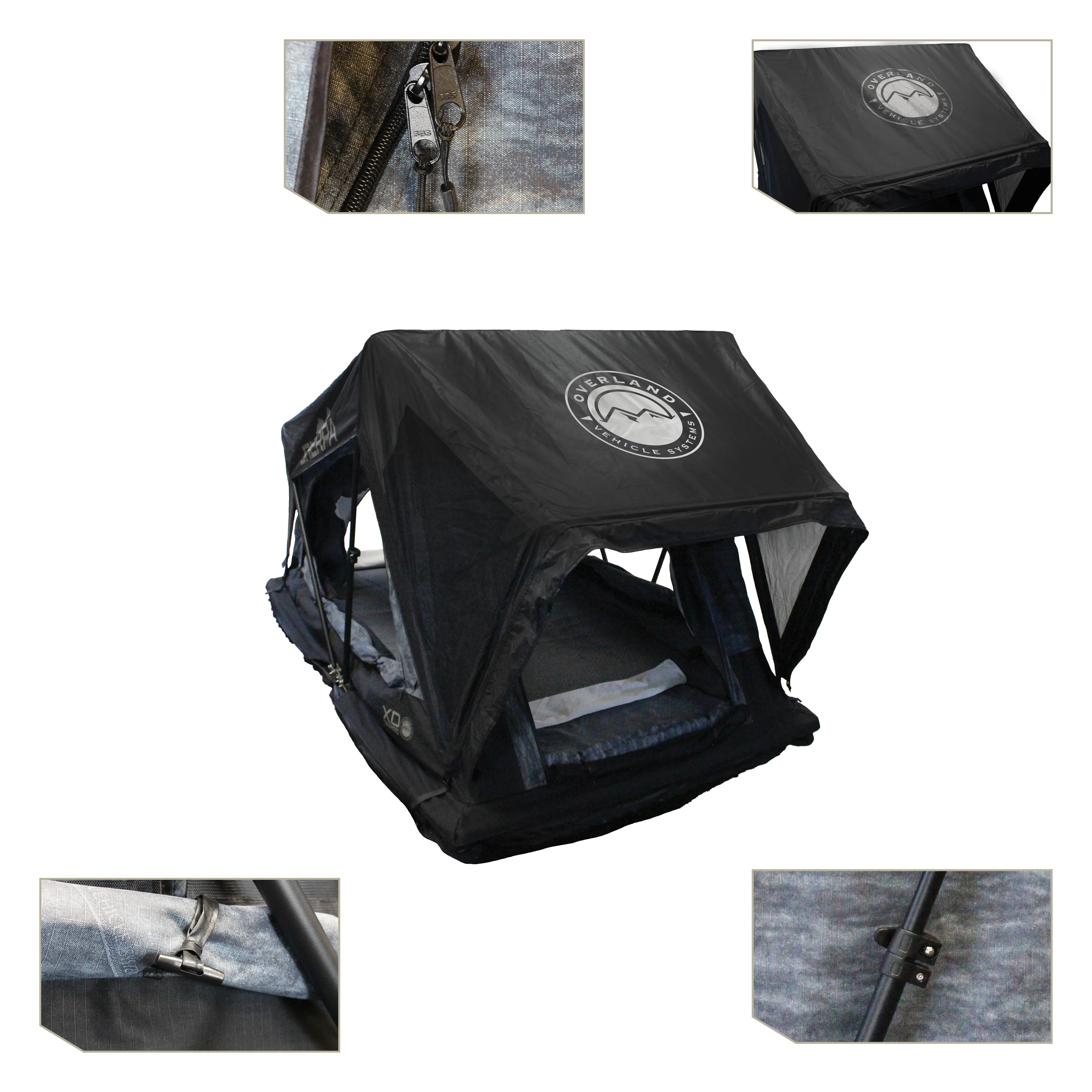 Rainfly Roof S2S Soft Grey & Person, - Black Body Custom design Top Sherpa Digital XD 2 Tent, Sided