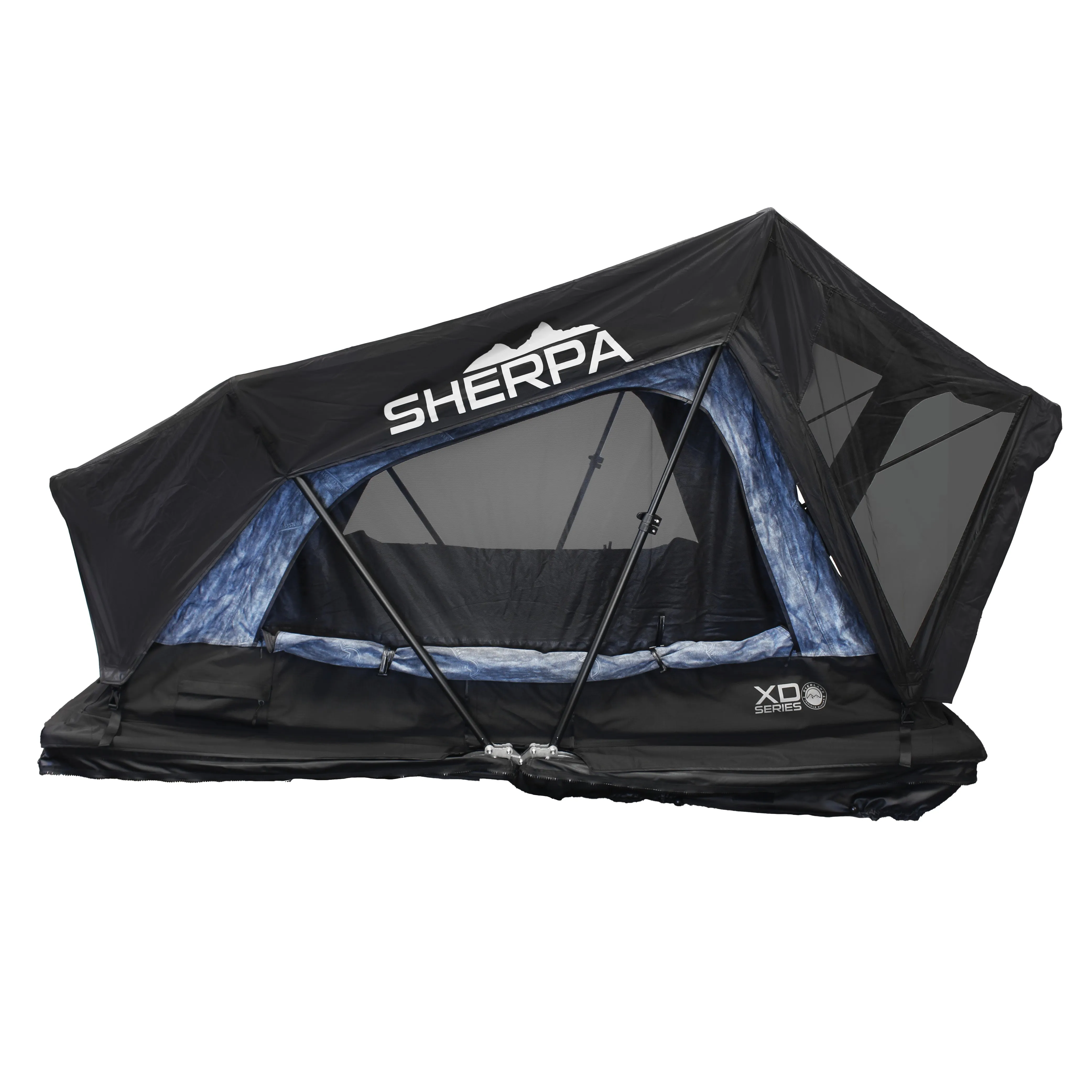 Rainfly Roof S2S Soft Grey & Person, - Black Body Custom design Top Sherpa Digital XD 2 Tent, Sided