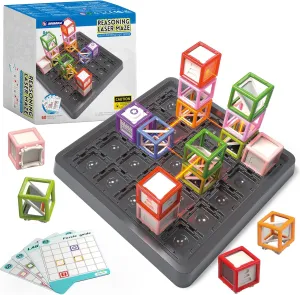 Reasoning Maze, Ultimate STEM Toy for Boys Age 8-12, Logic Game with 60  Challenges, Perfect 8-12 Year Old Boy Birthday Gift to Cultivate Spatial Planning - Medium Level