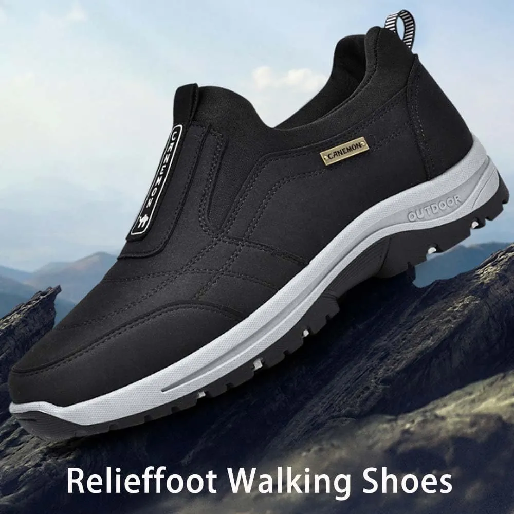 Relieffoot Walking Shoes for Men, Relieffoot Orthopedic Shoes, Relieffoot Shoes Waterproof, Men's Comfortable Waterproof Orthopedic Walking Shoes Hiking Shoes