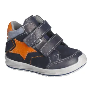 Ricosta Kimi Navy Leather waterproof Rip Tape Boots