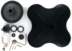 Rittenhouse Complete Lesco Spreader Repair Kit with Ultra Plus Impeller and 092463 Standard Agitator