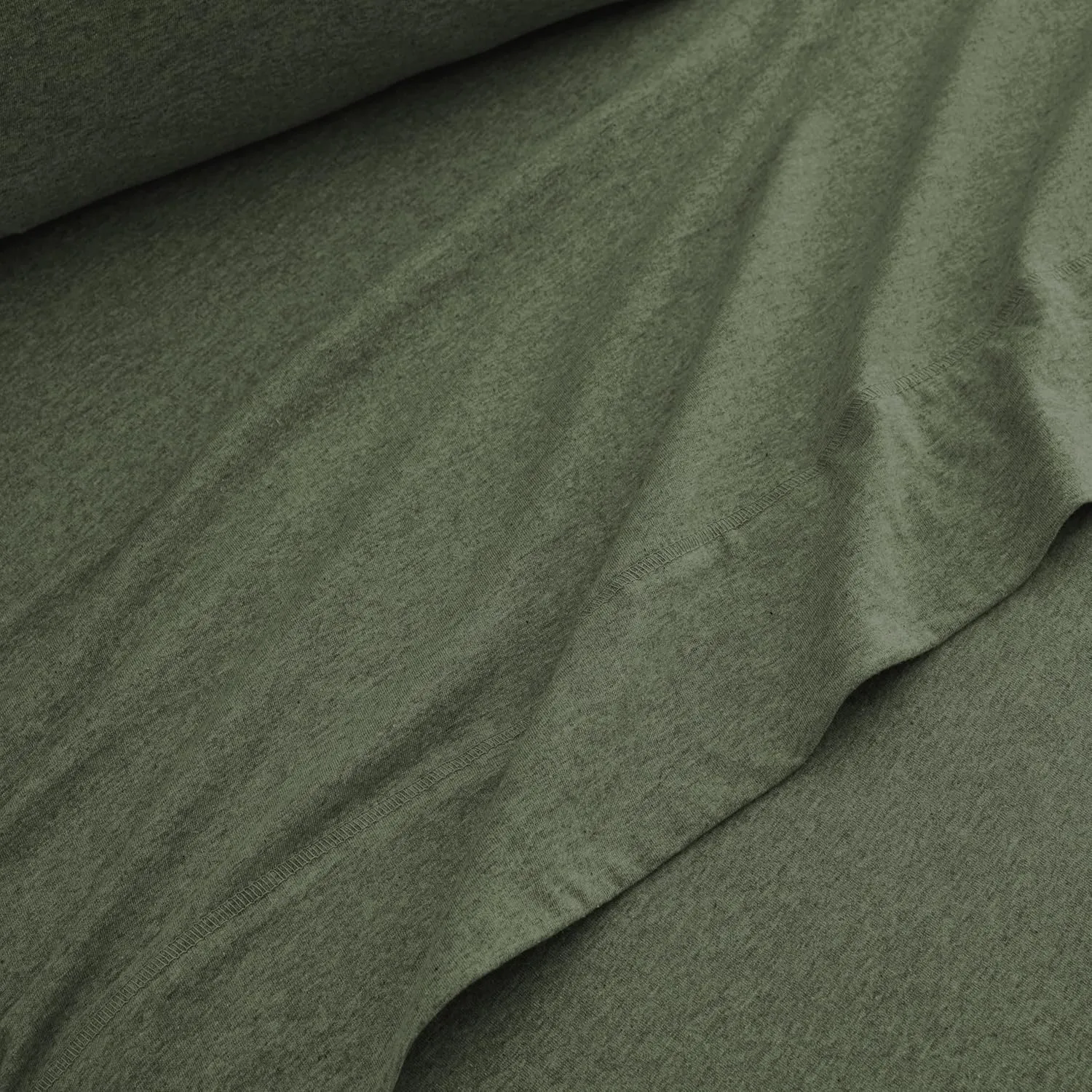 Road Trip America Jersey Sheets Queen Set - Cotton (4 Pieces) All Seasonal Deep Pockets Soft Cozy Knit Stretchy Bed Sheets - Hotel and Residential Quality (Green, Queen)