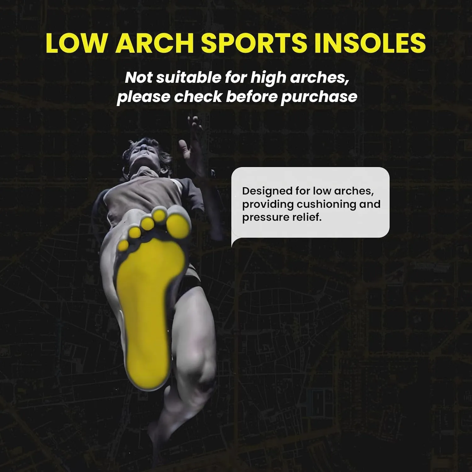 Running Sports Insoles Plantar Fasciitis - Welnove Athletic Inserts Arch Support for Flat Feet - Shock Absorption Insoles Foot Pain Fatigue Relief, Enhance Performance, Fit Most Shoes, Men Women (XL)