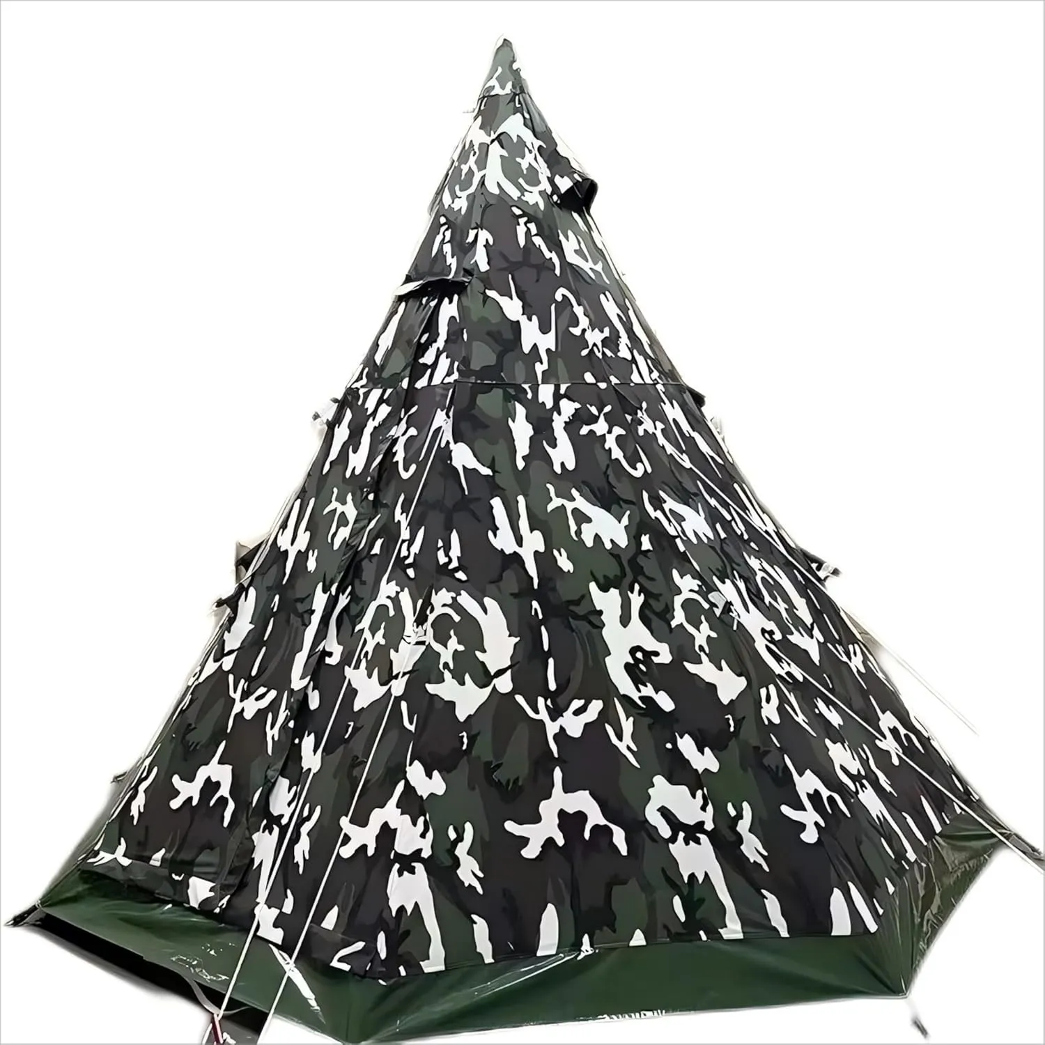 SAM & HAIBEI Canvas Teepee, 4 Season Glamping Teepee, Water-Resistant and Custom Camouflage Bell Tent (Pre-Order) – Beige in Stock! 9.85ft with Aluminum Pole.Lightweight Tent.
